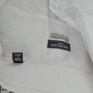 Men Van Heusen White button down. size 16-16 1/2 L